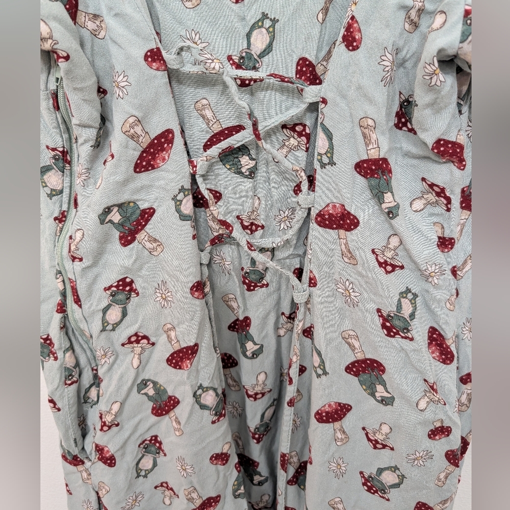 Floral Puff Sleeve Dress - Picture 4 of 5